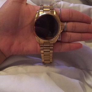 Michael Kors gold smart watch with charge